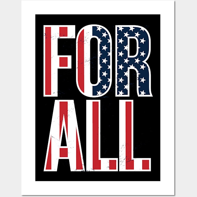 USA For All Wall Art by EarlAdrian